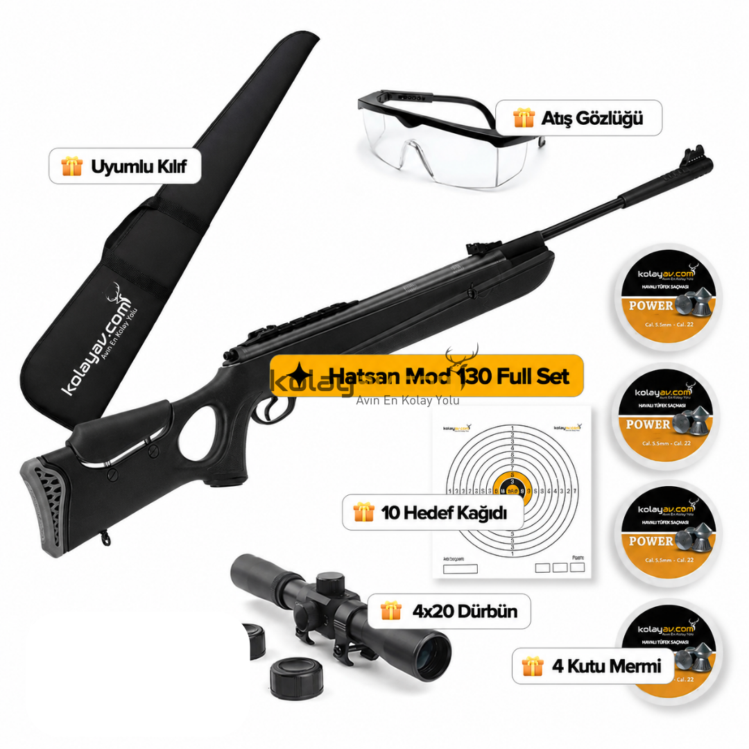 Hatsan Mod 130 Havalı Tüfek 5.5mm (Full Set)
