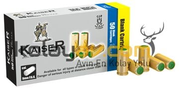 2000 Adet Kaiser Sarı Kurusıkı Mermisi, 9mm