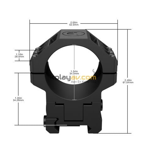 DiscoveryOpt DPR-34 34mm Ayarlanabilir Dürbün Montaj Ayağı