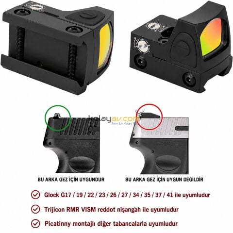 Gunex RMR Reflex Red Dot Nişangah