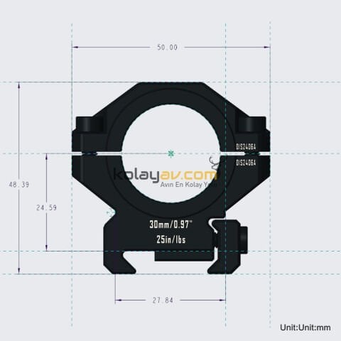 DiscoveryOpt DGPR3 25.4/30mm 0.97 inç Dürbün Montaj Ayağı