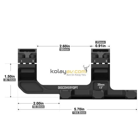 DiscoveryOpt 30mm 1.5 İnç Ultra Hafif Dürbün Montaj Ayağı