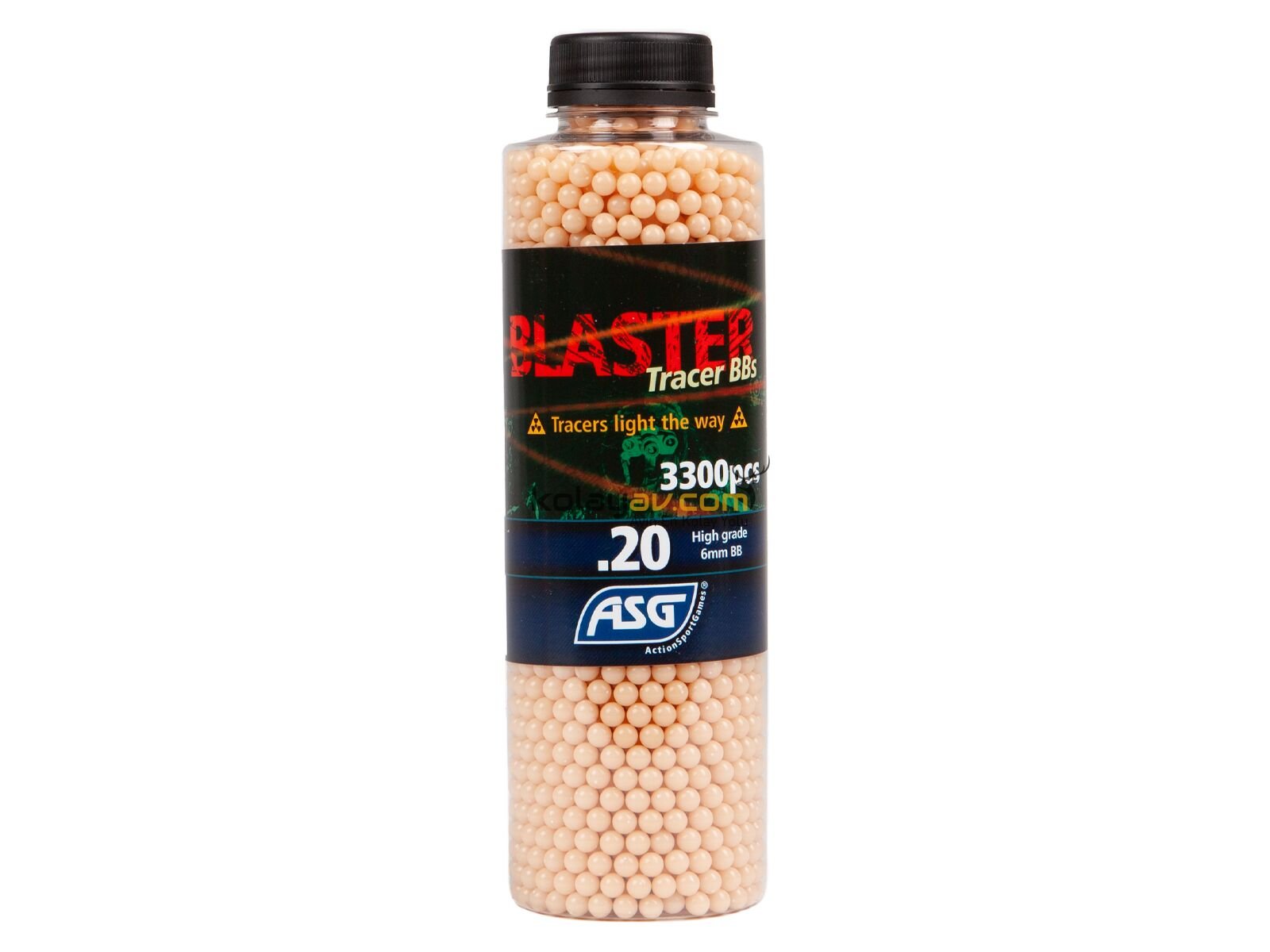ASG Blaster Tracer Kırmızı 0.20g 6 mm Fosforlu Airsoft BB (3300 Adet)