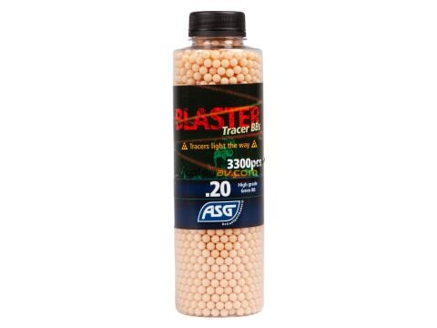 ASG Blaster Tracer Kırmızı 0.20g 6 mm Fosforlu Airsoft BB (3300 Adet)