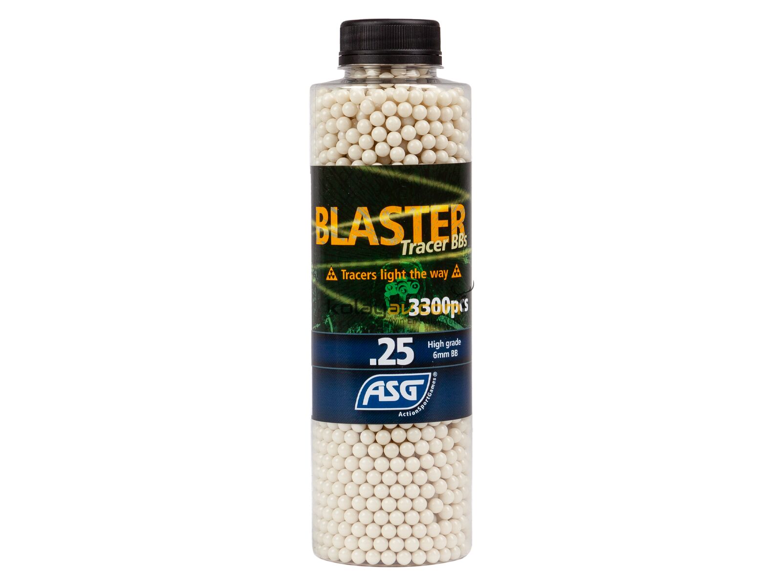 ASG Blaster Tracer Yeşil 0.25g 6 mm Fosforlu Airsoft BB (3300 Adet)