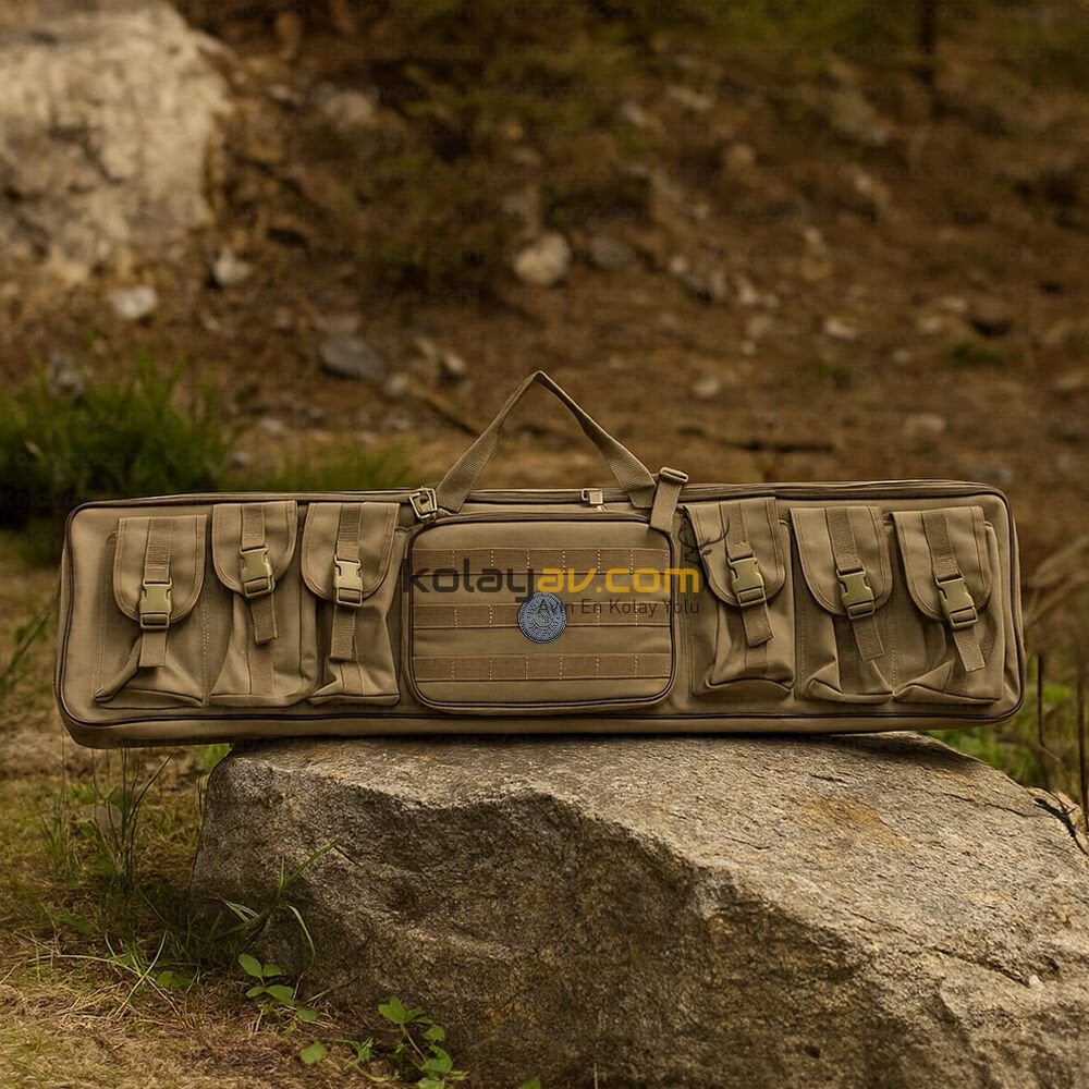 Wild Life FDE Çöl 2 Tüfek Kapasiteli Taktikal Tüfek Çantası 105 cm