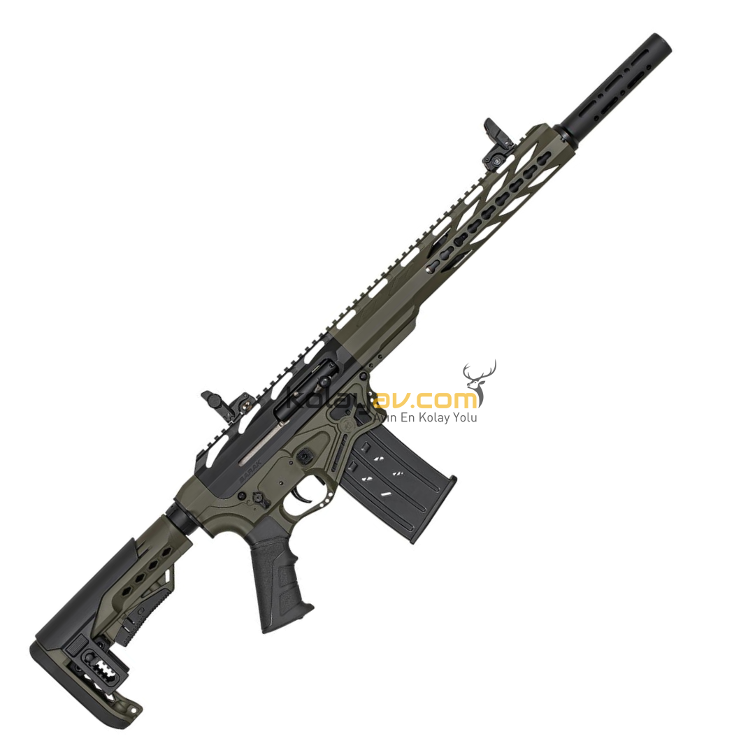Barak BR20S Yeşil Otomatik 20 Kalibre Şarjörlü Av Tüfeği