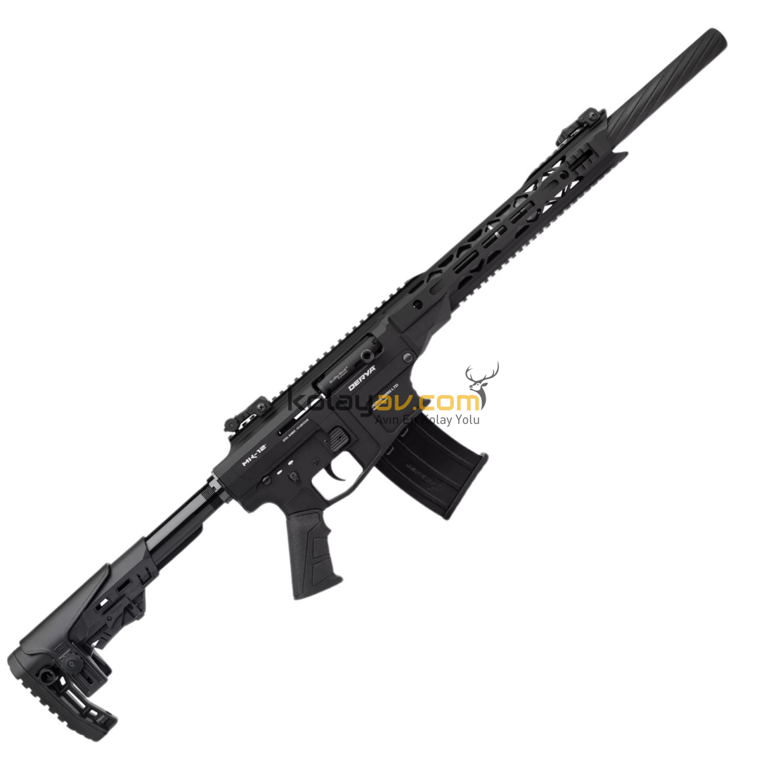 Derya MK12 Siyah Otomatik Şarjörlü 12 Kalibre Av Tüfeği (AS-101S)