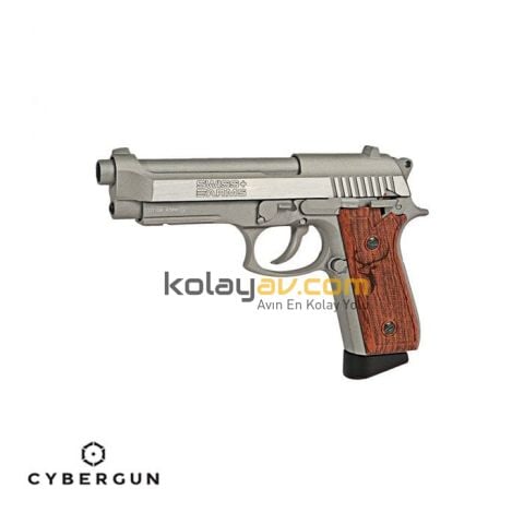 CYBERGUN Swiss Arms 92 Gümüş C6 Havalı Tabanca