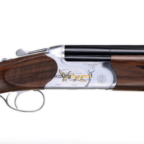 Huğlu 103 CE Beyaz Gravürlü Süperpoze 12 Kalibre Av Tüfeği