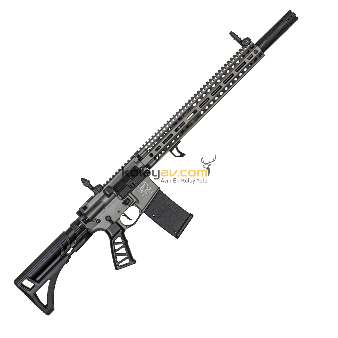 Aksa Crossfire T-14 Pro Gri Şarjörlü Otomatik 36 Kalibre Av Tüfeği