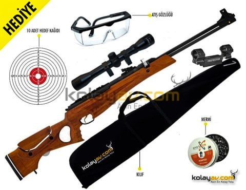 Hatsan Proxima Vortex Şarjörlü Havalı Tüfek 5.5mm (Full Set) 3-9x32 + Dampa