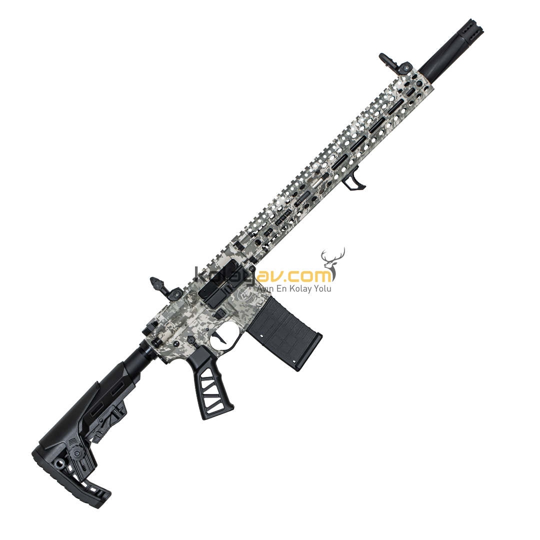Aksa Crossfire T-14 Pro Dijital Gri Kamuflaj Şarjörlü Otomatik 36 Kalibre Av Tüfeği