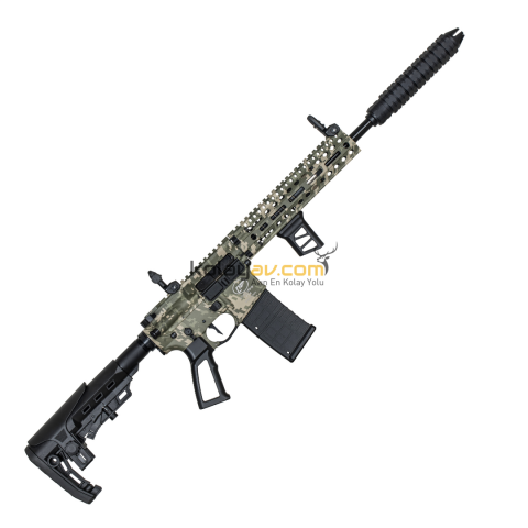 Aksa Crossfire T-14 Pro Dijital Woodland Kamuflaj Şarjörlü Otomatik 36 Kalibre Av Tüfeği