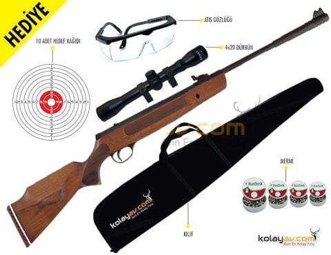 Hatsan Striker 1000X Vortex Havalı Tüfek, 5.5mm (Full Set)