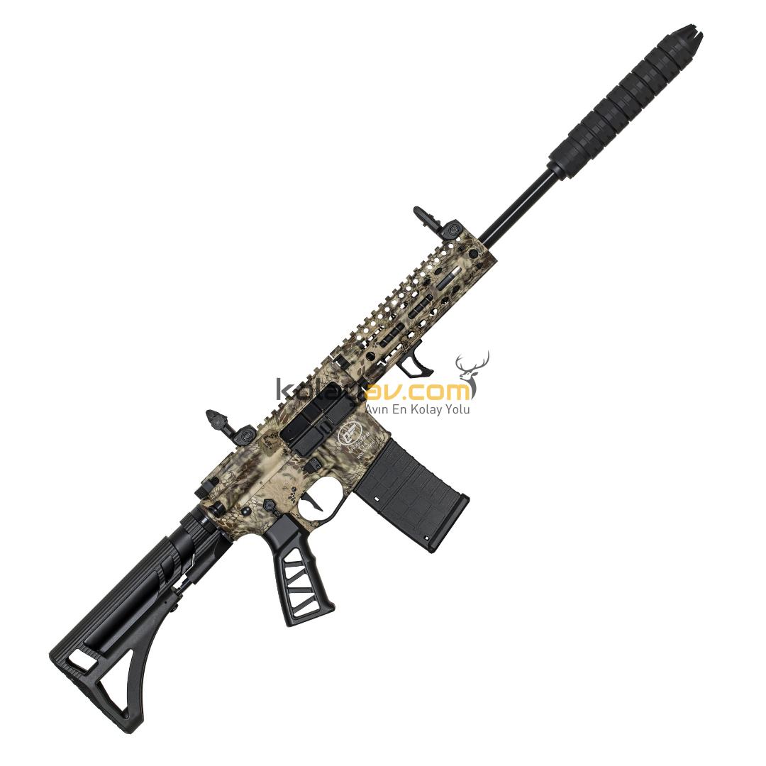 Aksa Crossfire T-14 Pro Haki Kamuflaj Şarjörlü Otomatik 36 Kalibre Av Tüfeği