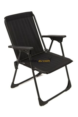 Katlanır Kamp Sandalyesi 2 Adet Siyah - Masa Seti