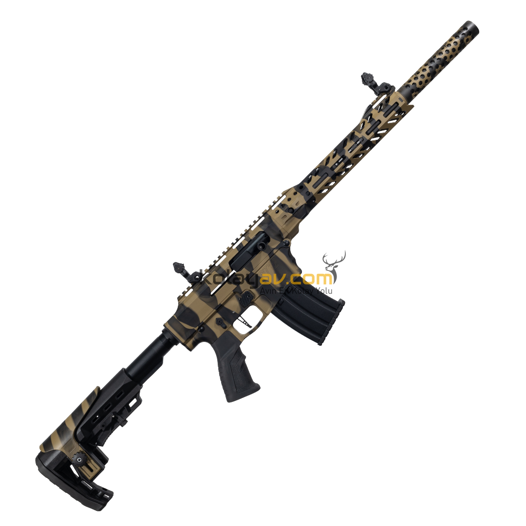 Phantom PT12-08 Bej Kamuflaj Şarjörlü Otomatik 12 Kalibre Av Tüfeği