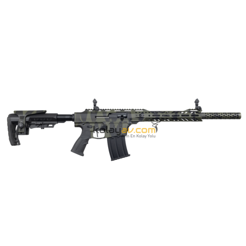 Phantom PT12-10 Koyu Kamuflaj Şarjörlü Otomatik 12 Kalibre Av Tüfeği