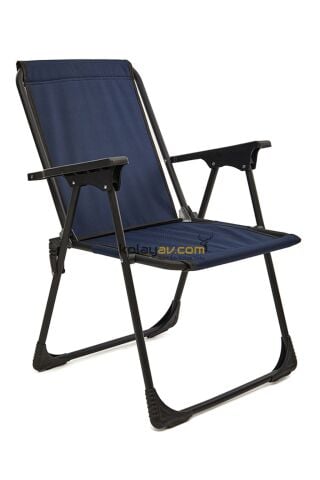 Katlanır Kamp Sandalyesi 2 Adet Lacivert - Masa Seti