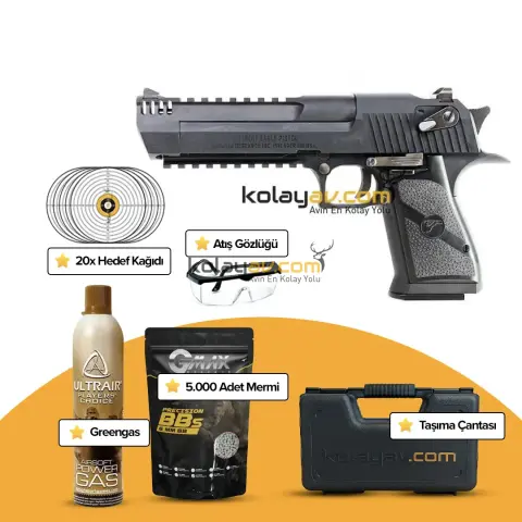 WE AW Desert Eagle L6 .50AE Blowback Greengas Airsoft Tabanca