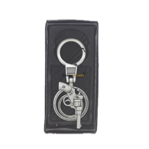 Revolver Çember Detaylı Metal Anahtarlık (TP-33A)