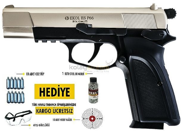 EKOL ES P66 Havalı Tabanca 4.5 mm - Saten