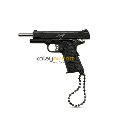 Colt 1911 Gerçekçi Sökülebilir ve Kurulabilir Metal Mini Tabanca Anahtarlık