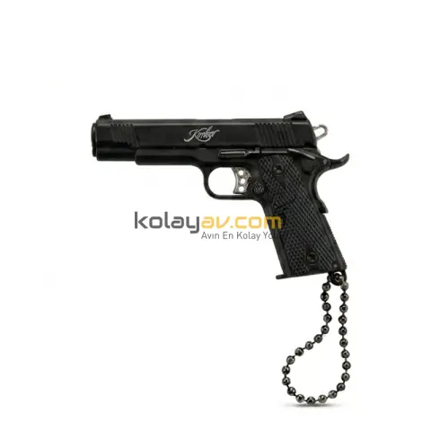 Colt 1911 Gerçekçi Sökülebilir ve Kurulabilir Metal Mini Tabanca Anahtarlık