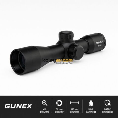 Gunex 4x32 32mm Tüfek Dürbünü