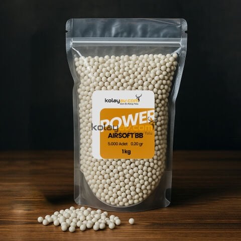 Kolay Av Airsoft Mermi BB 0.20gr 6mm 5000 Adet