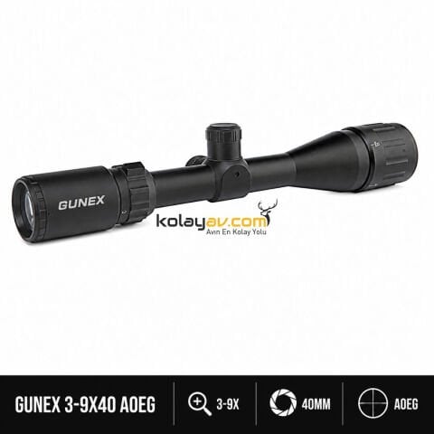 Gunex 3-9x40 AOEG Aydınlatmalı Tüfek Dürbünü
