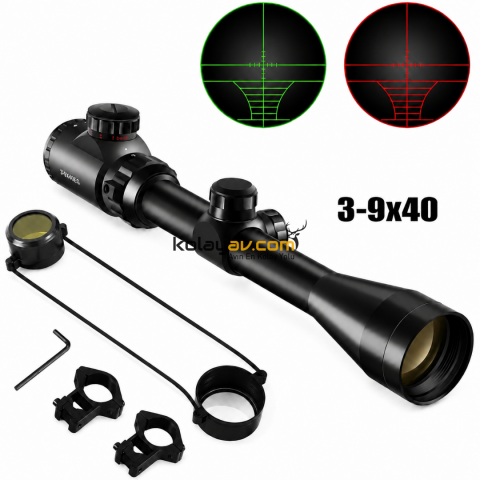 Gunex 3-9x40EG Aydınlatmalı Tüfek Dürbünü