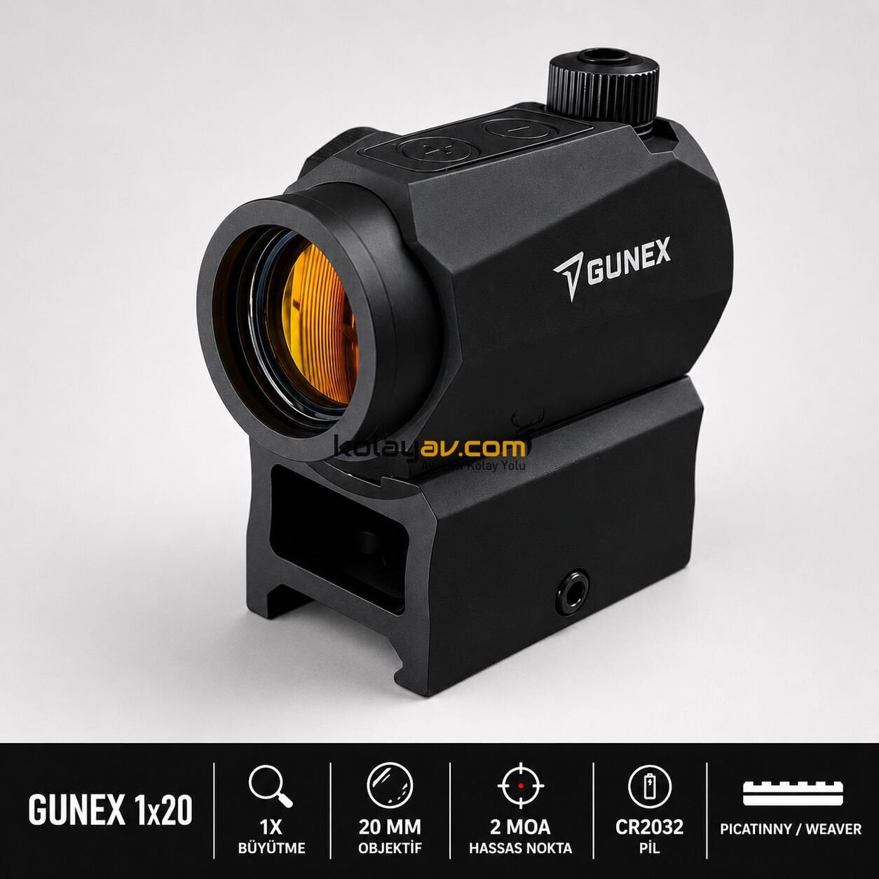 Gunex 1x20mm Kompakt Reddot Sight