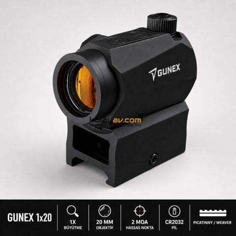 Gunex 1x20mm Kompakt Reddot Sight (5601)